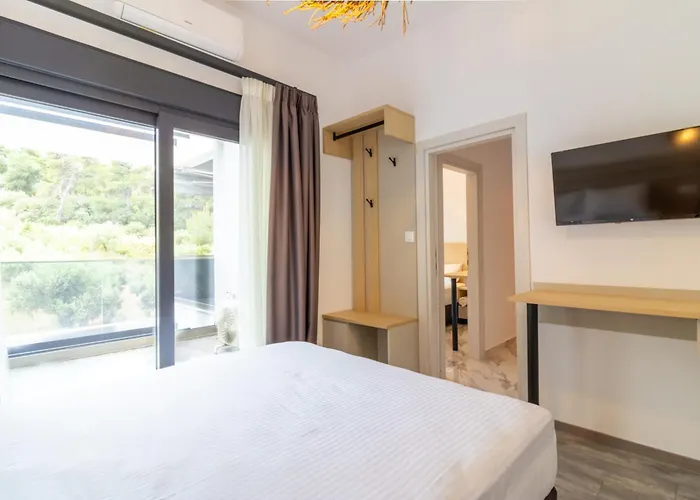 别墅 Sithoniars White Luxury Maisonette 新马尔马拉斯